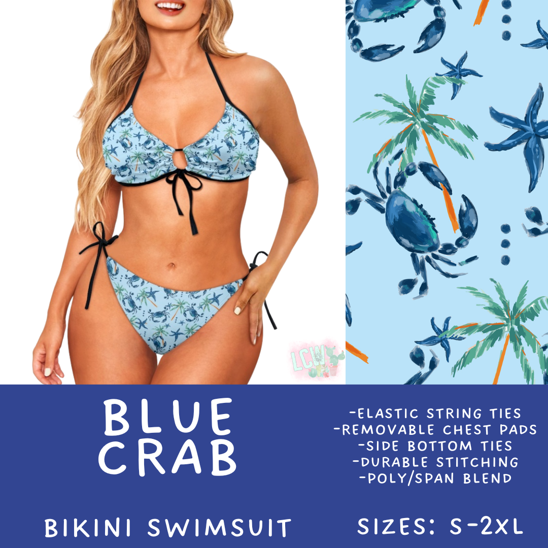 Batch #543 - Pool Party 2 - Closes 6/15 - ETA early/mid August - Blue Crab Women's 2 Piece Bikini