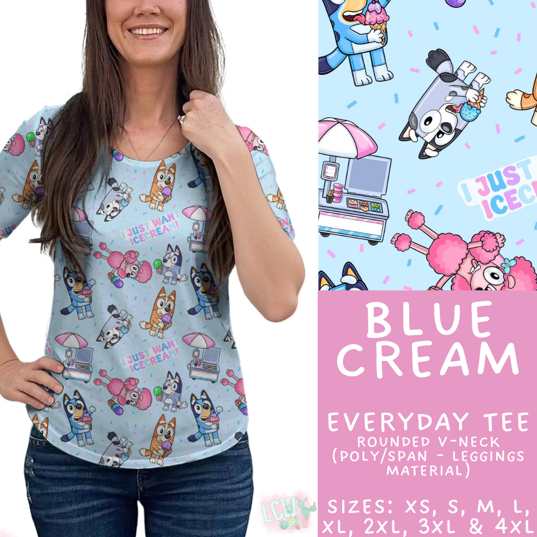 Batch #544 - Cool Characters 16 - Closes 6/17 - ETA mid August - Blue Cream Everyday Tee