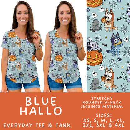 Batch #567 - Magical Character Halloween - Closes 8/10 - ETA early Oct - Blue Hallo Everyday Tank & Tee