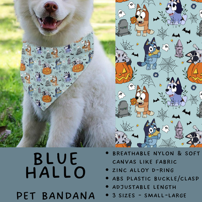 Batch #576 - Pet Gear 2 - Closes 8/28 - ETA late October - Blue Hallo Pet Bandana