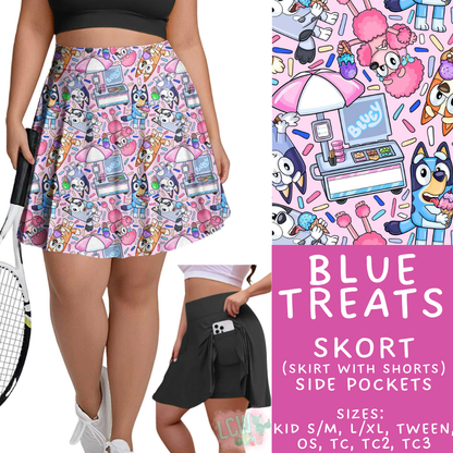 Batch #555 - Cool Characters 7 - Closes 7/13 - ETA mid Sept - Blue Treats Skort