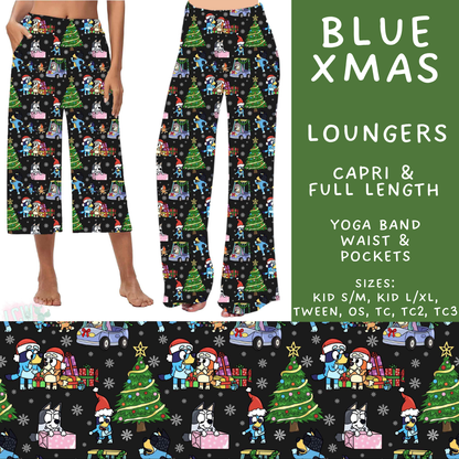 Batch #598 - Magical Character Christmas 2 - Closes 10/14 - ETA early Dec - Blue Xmas Capri and Full Length Loungers
