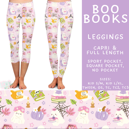 Batch #566 - Halloween 5 - Closes 8/7 - ETA early October - Boo Books Full and Capri Length Leggings
