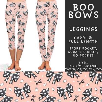 Batch #562 - Fun Run 25 - Closes 7/29 - ETA late Sept - Boo Bows Full and Capri Length Leggings