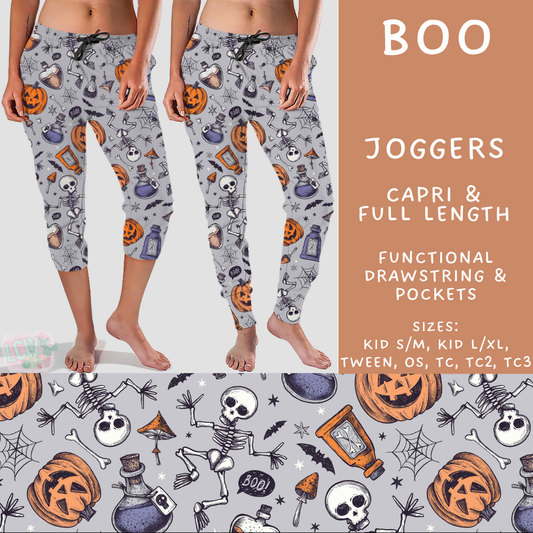 Batch #566 - Halloween 5 - Closes 8/7 - ETA early October - Boo Full and Capri Length Joggers