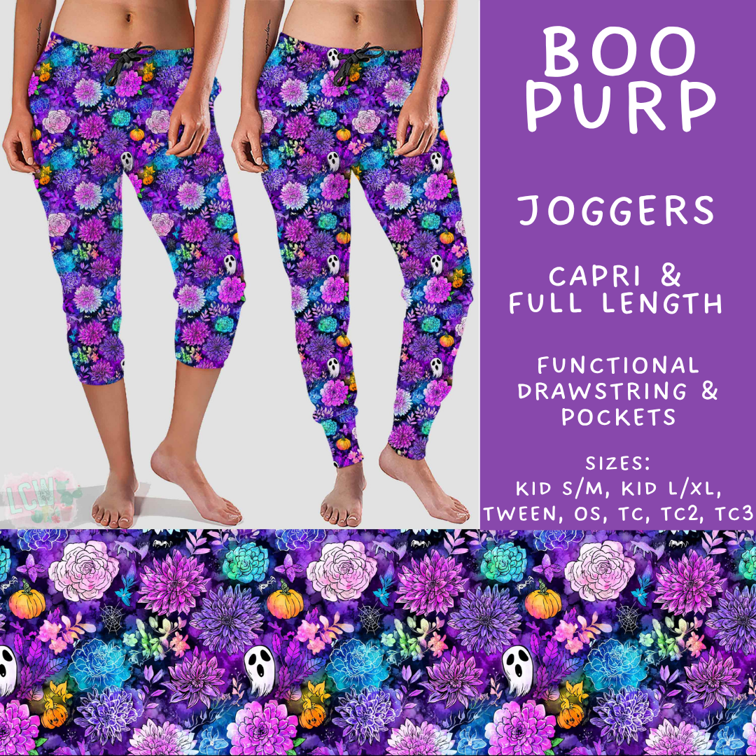 Batch #562 - Fun Run 25 - Closes 7/29 - ETA late Sept - Boo Purp Full and Capri Length Joggers