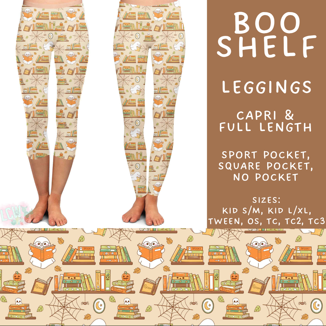 Batch #556 - Halloween 3 - Closes 7/15 - ETA mid Sept - Boo Shelf Full and Capri Length Leggings