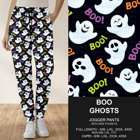 B307 - Preorder Boo Ghosts Joggers (Closes 8/02. ETA: early Oct.)