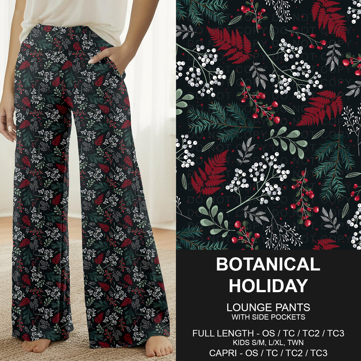 B313 - Preorder Botanical Holiday Lounge Pants (Closes 9/20. ETA: late Nov.)
