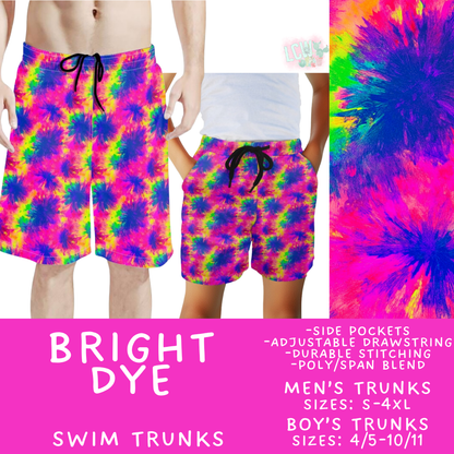 Batch #543 - Pool Party 2 - Closes 6/15 - ETA early/mid August - Bright Dye Boys' & Men's Swim Trunks
