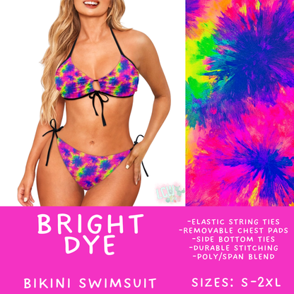 Batch #543 - Pool Party 2 - Closes 6/15 - ETA early/mid August - Bright Dye Women's 2 Piece Bikini