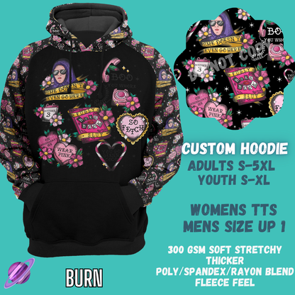 BURN- HOODIE OUTFIT RUN- PREORDER 2/20