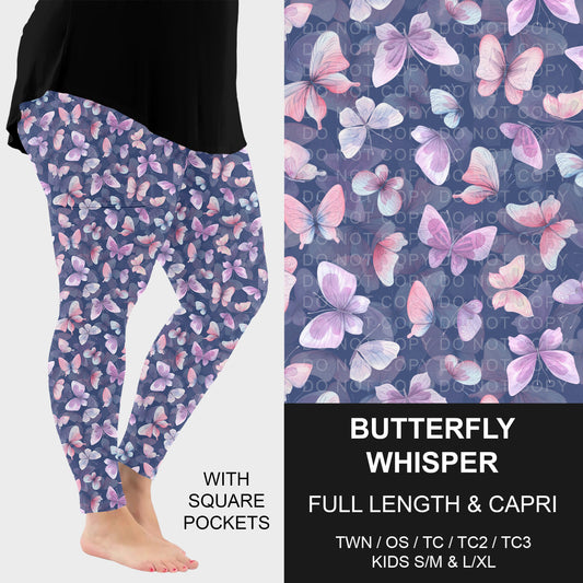 B288 - Preorder Butterfly Whisper Leggings w/ Pockets (Closes 5/03. ETA: early July)