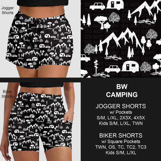 B281 - Preorder BW Camping Jogger/Biker Shorts (Closes 3/25. ETA: early June)