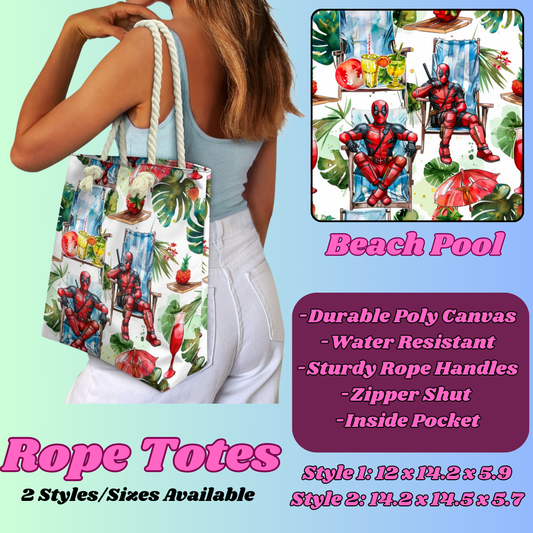 BEACH POOL-ROPE TOTE PREORDER CLOSING 5/6