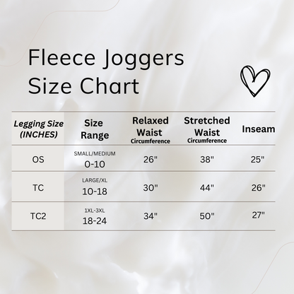 Black Heathered Fleece Joggers