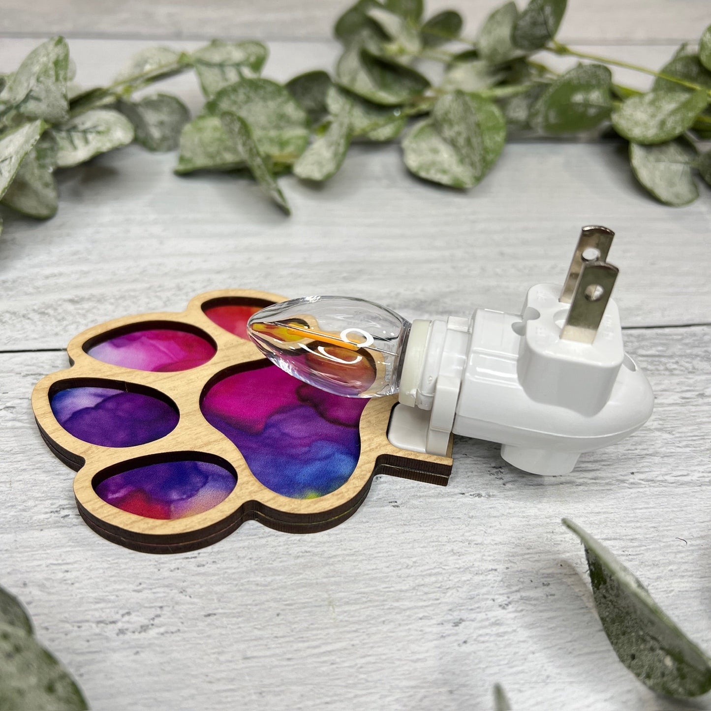 Rainbow Paw - Handcrafted Night Light