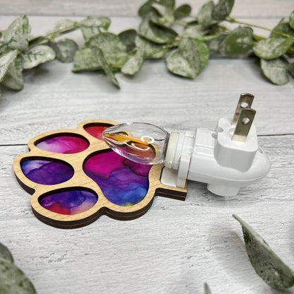 Rainbow Paw - Handcrafted Night Light