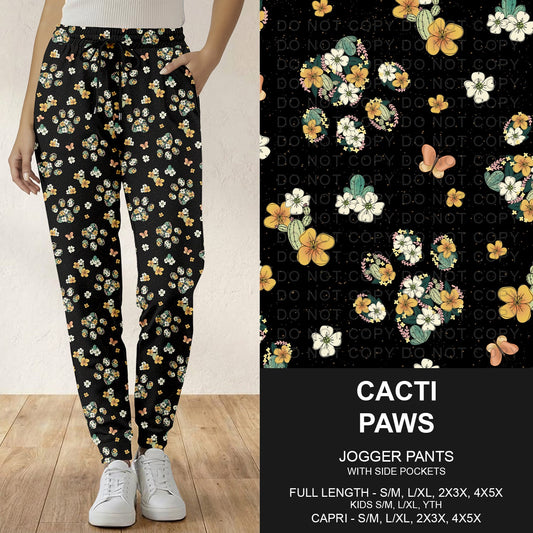 B296 - Preorder Cacti Paws Joggers (Closes 6/21. ETA: late Aug.)