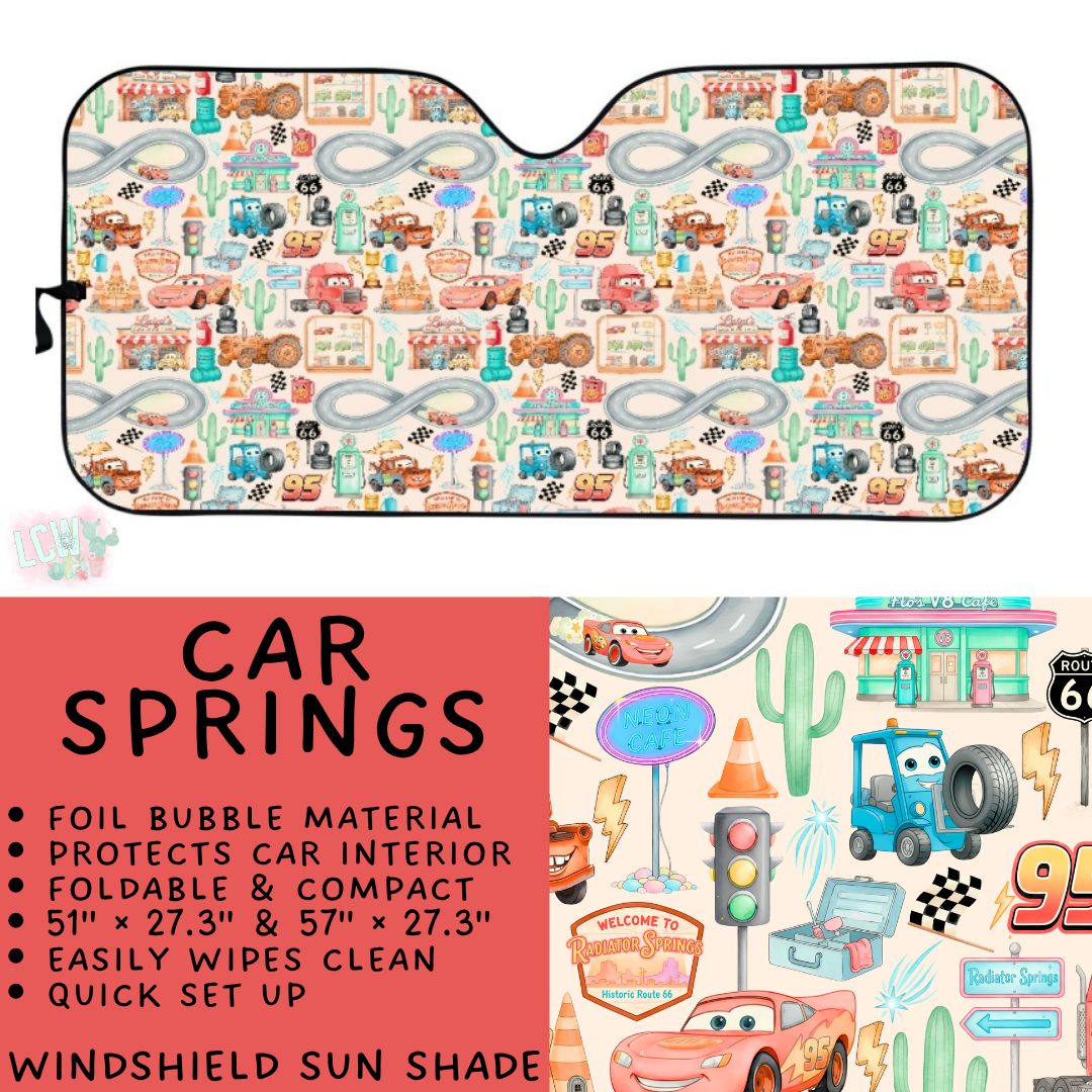 Batch #554 - Car Accessories 3 - Closes 7/10 - ETA early/mid Sept - Car Springs Windshield Sun Shade