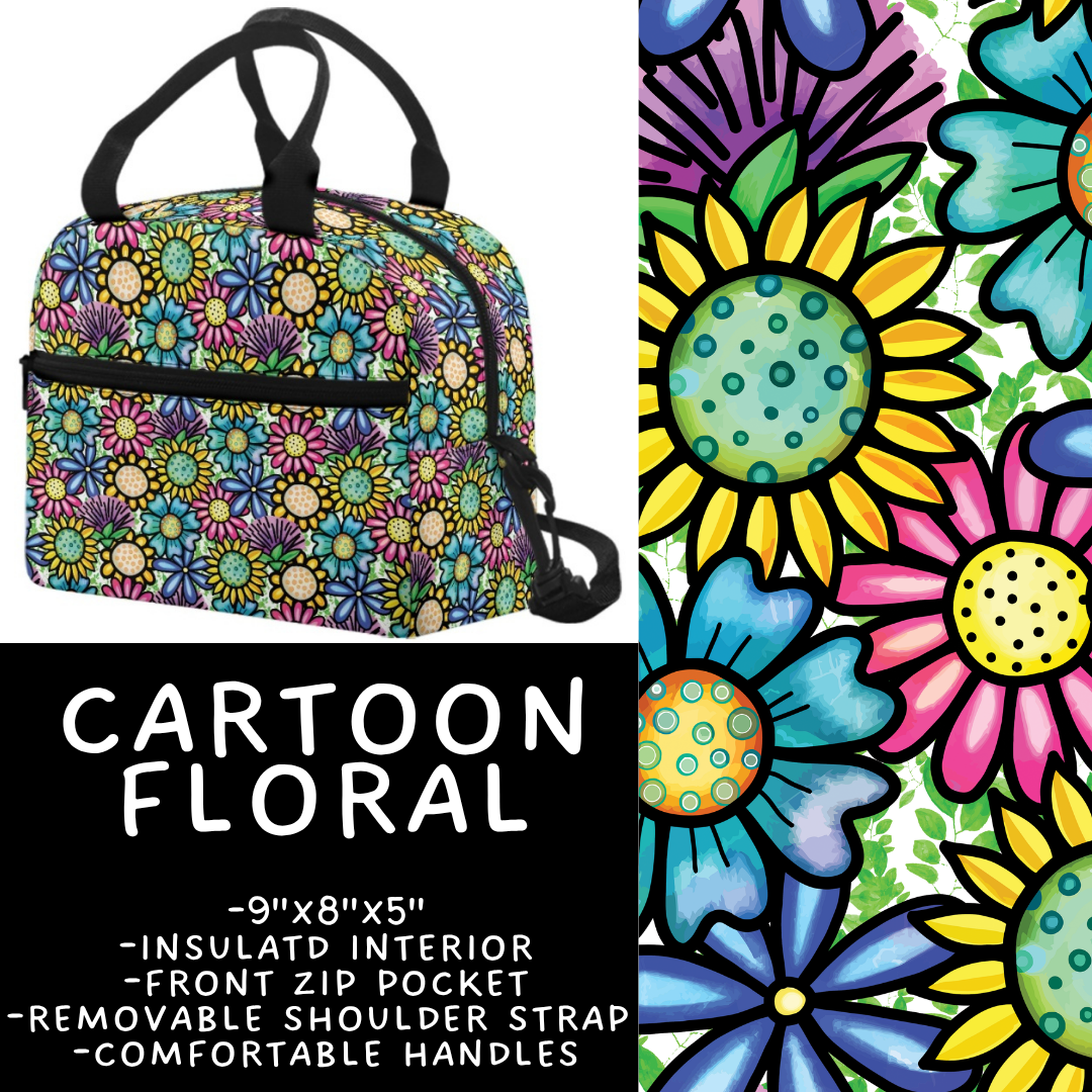 Batch #545 - Back to School 3 - Closes 6/19 - ETA early/mid August - Cartoon Floral Lunch Box