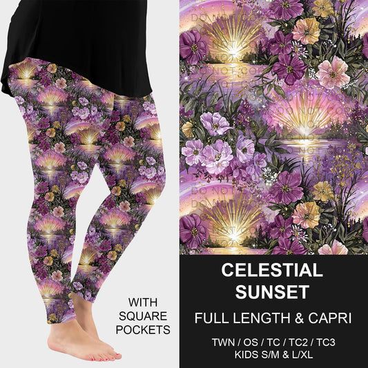 B278 - Preorder Celestial Sunset Leggings w/ Pockets (Closes 3/15. ETA: late May)