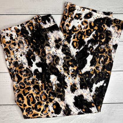Cowhide & Leopard Lounge Pants