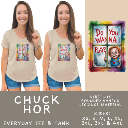 Batch #571 - Horror Windows - Closes 8/17 - ETA mid Oct - Chuck Hor Everyday Tank & Tee