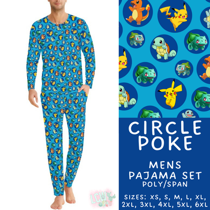 Batch #590 - Magical Family Pajamas - Closes 9/18 - ETA mid Nov - Circle Poke Men's Pajama Set