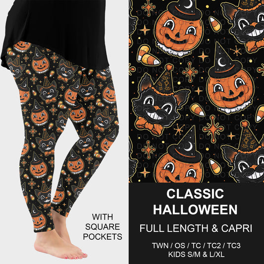 B307 - Preorder Classic Halloween Leggings w/ Pockets (Closes 8/02. ETA: early Oct.)