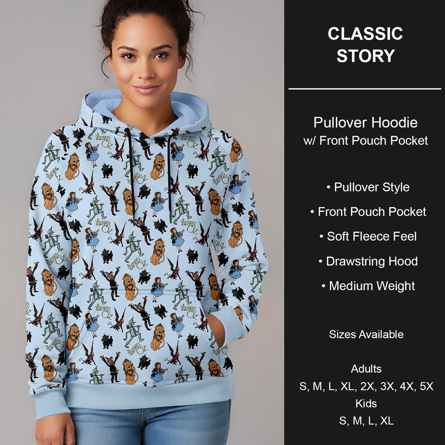 B266 - Preorder Classic Story Pullover Hoodie (Closes 12/17. ETA late Feb.)