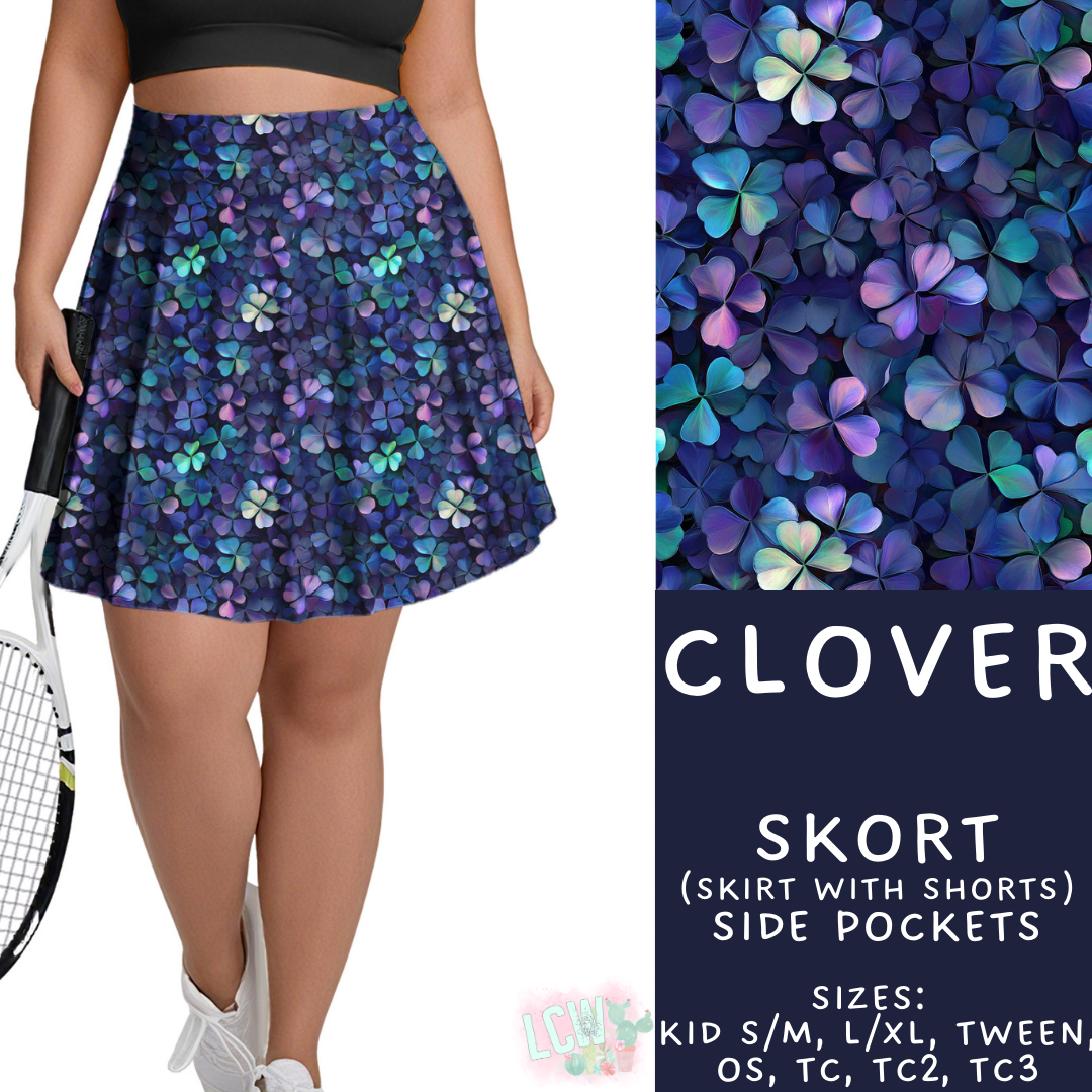 Batch #464 - Lucky Charm Collection - Closes 12/17 - ETA early Feb - Clover Skort
