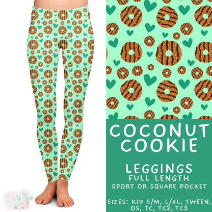 Batch #610 - Cookie Dealer 3 - Closes 11/9 - ETA early Jan - Coconut Cookie Full Length Leggings