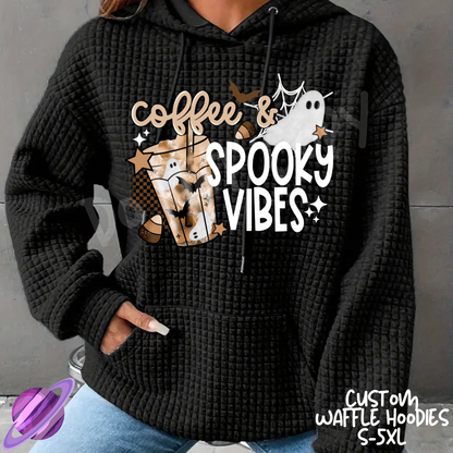 COFFEE SPOOKY - CUSTOM WAFFLE HOODIES PREORDER CLOSING 9/30