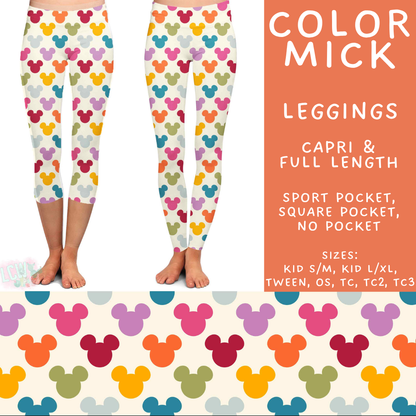 Batch #541 - Magical Faves 21 - Closes 6/10 - ETA mid August - Color Mick Full and Capri Length Leggings