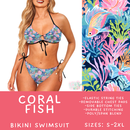 Batch #543 - Pool Party 2 - Closes 6/15 - ETA early/mid August - Coral Fish Women's 2 Piece Bikini
