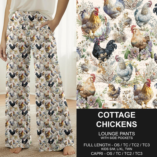 B296 - Preorder Cottage Chicken Lounge Pants (Closes 6/21. ETA: late Aug.)