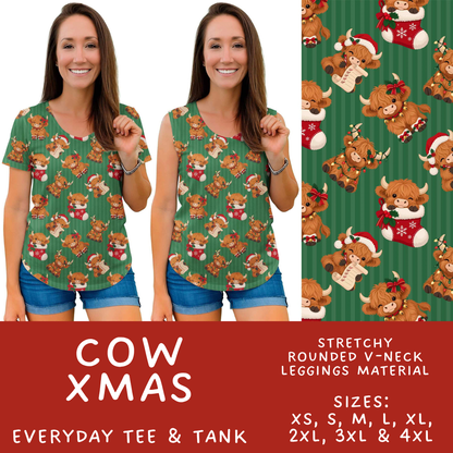 Batch #600 - Jingle all the Way 2 - Closes 10/19 - ETA early/mid Dec - Cow Xmas Everyday Tank & Tee