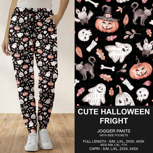 B307 - Preorder Cute Halloween Fright Joggers (Closes 8/02. ETA: early Oct.)