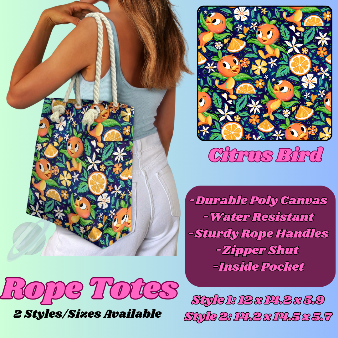 CITRUS BIRD-ROPE TOTE PREORDER CLOSING 5/6