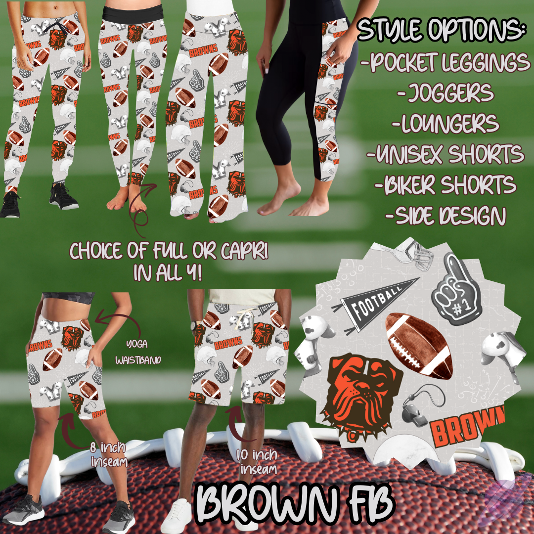 BROWN FB-GAME DAY RUN- PREORDER CLOSING 7/13