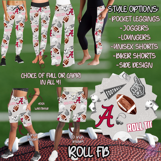 ROLL FB-GAME DAY RUN- PREORDER CLOSING 7/13