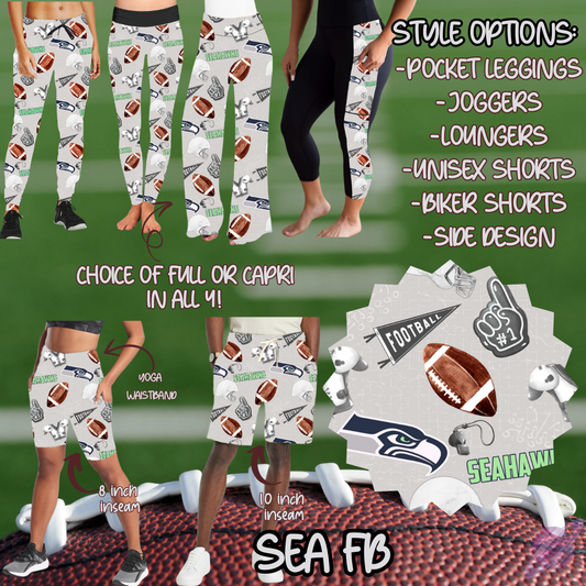 SEA FB-GAME DAY RUN- PREORDER CLOSING 7/13
