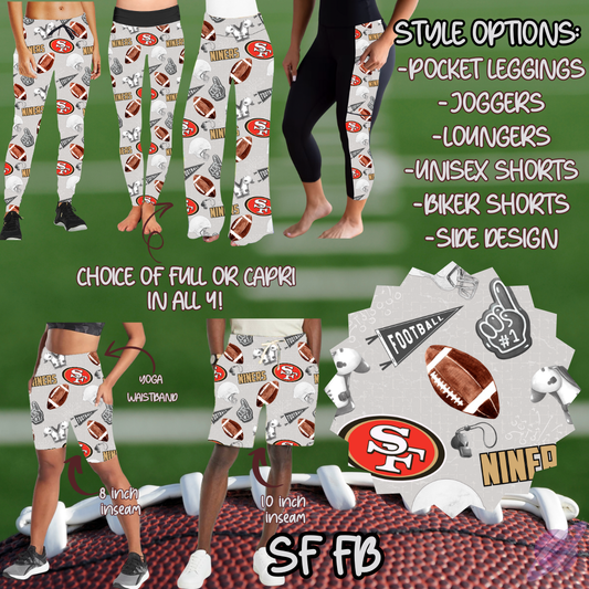 SF FB-GAME DAY RUN- PREORDER CLOSING 7/13
