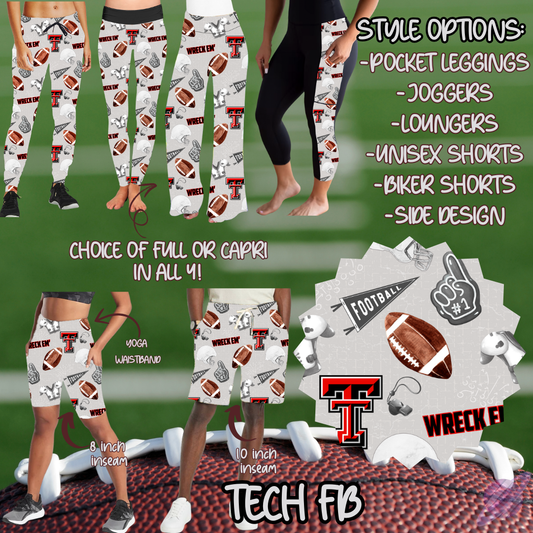 TECH FB-GAME DAY RUN- PREORDER CLOSING 7/13