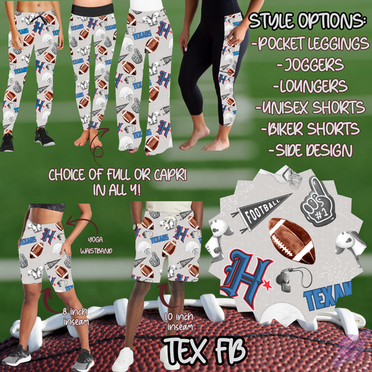 TEX FB-GAME DAY RUN- PREORDER CLOSING 7/13
