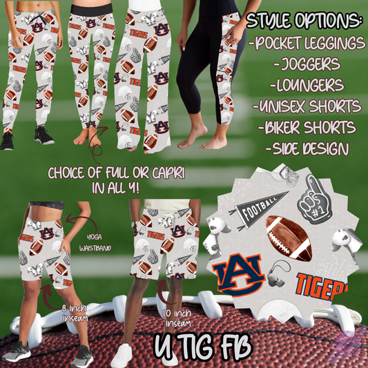 U TIG FB-GAME DAY RUN- PREORDER CLOSING 7/13