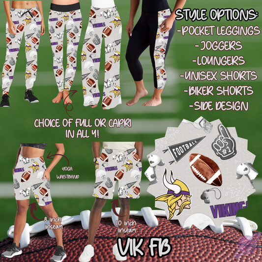 VIK FB-GAME DAY RUN- PREORDER CLOSING 7/13