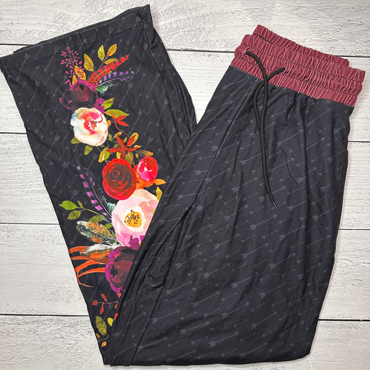 Black Arrow Floral Lounge Pants