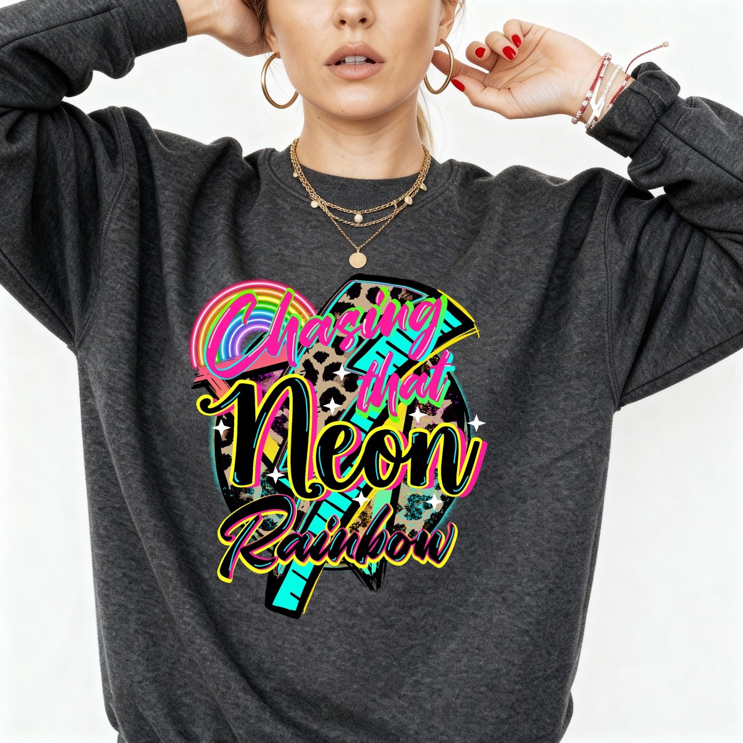 Neon Rainbow Sweatshirt